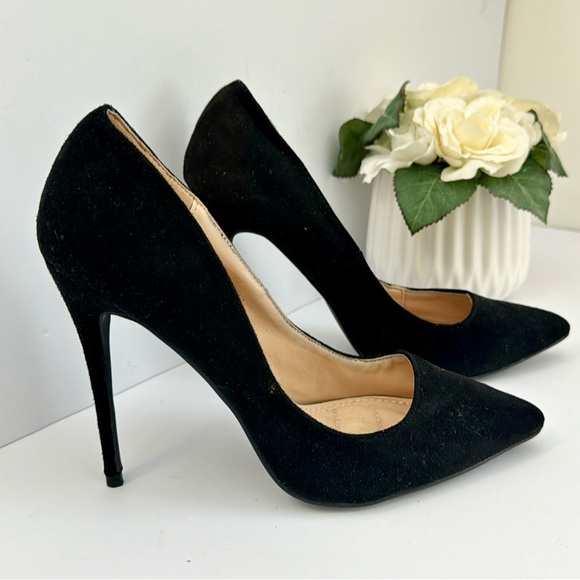 Black Elegant Collection Stiletto Heels size 7.5 - Picture 3 of 9